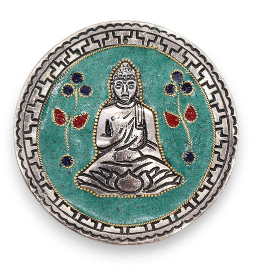 Boeddha Groen Decoratieve Wierookhouder 10cm