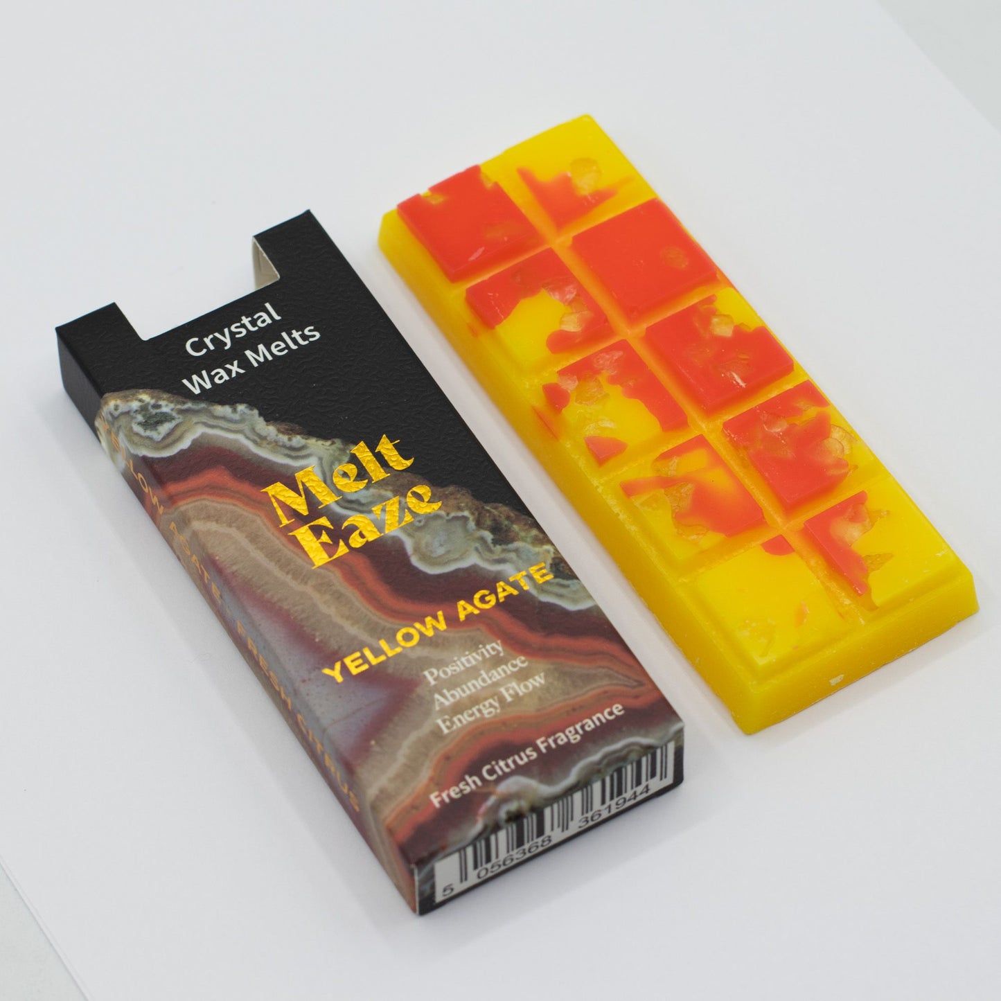 MeltEaze Golden Glow Wax Melts – Frisse Huisgeur met Gele Agaat | Soul Studio M