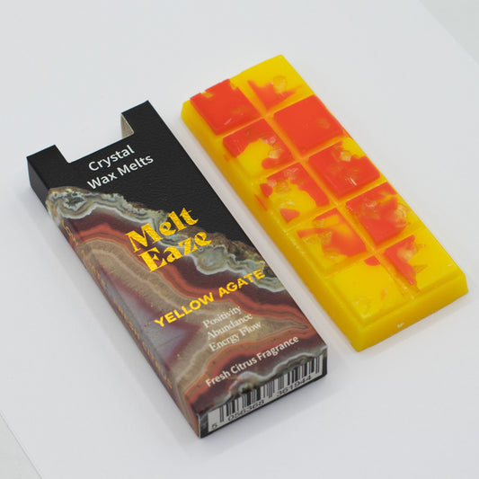 MeltEaze Golden Glow Wax Melts – Frisse Huisgeur met Gele Agaat | Soul Studio M