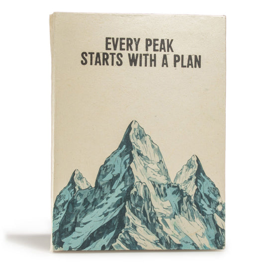 Lokta Inspiratie Notitieboek Groot (21x15cm) – 45 pagina’s – Every Peak – incl. boekenlegger