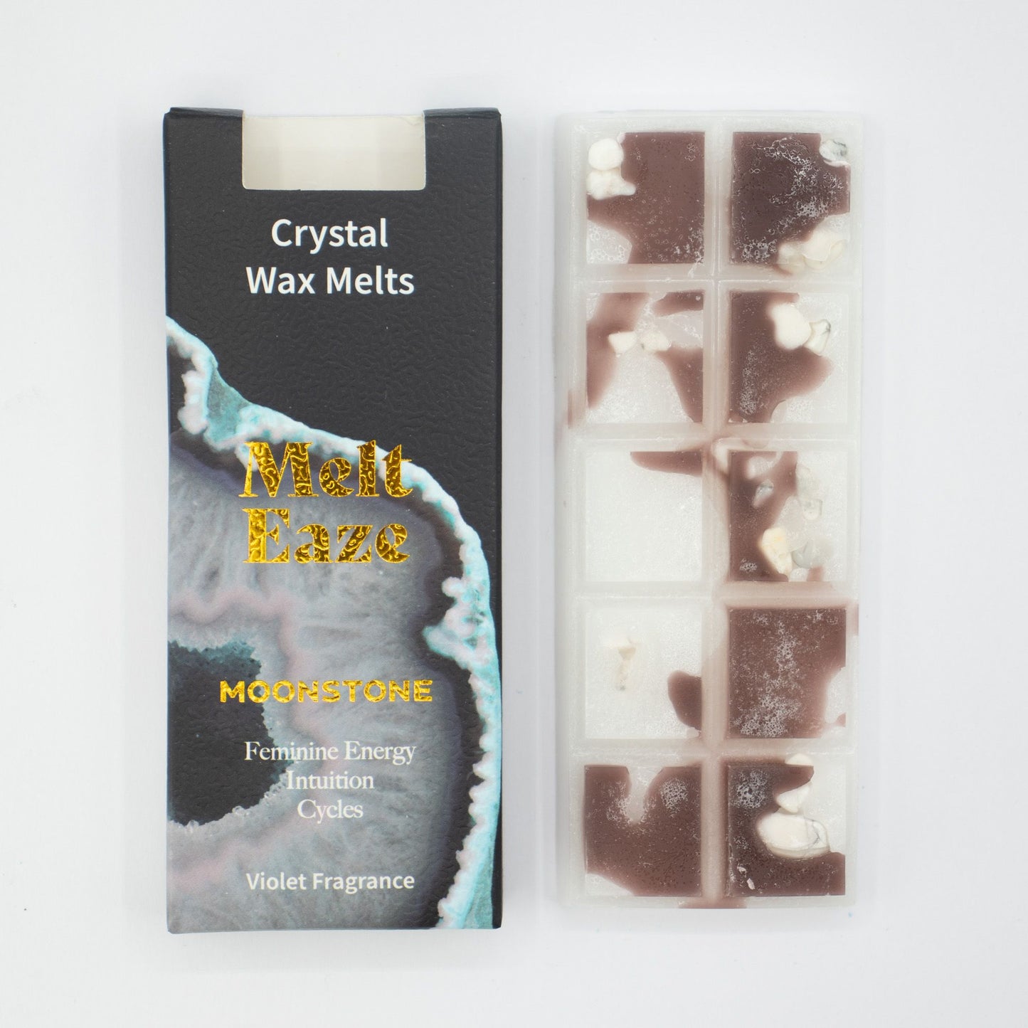 MeltEaze Moonstone Glow Wax Melts – Zachte Huisgeur met Maansteen | Soul Studio M