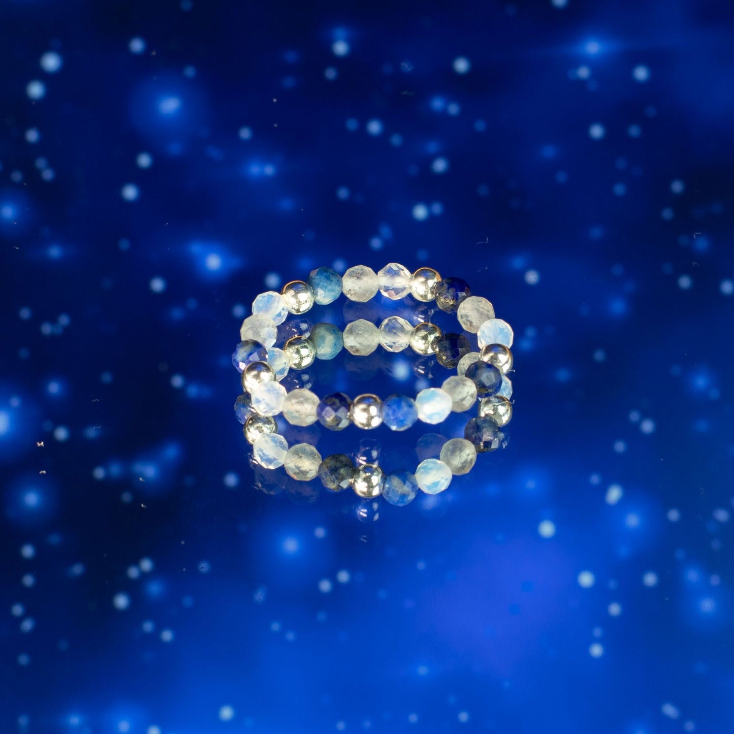 Nymph Spirit Edelstenen Ringset - Noorderlicht