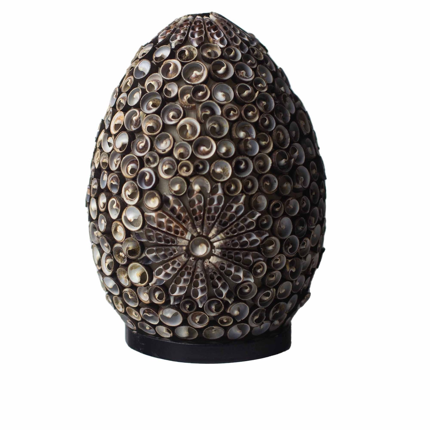 Boho Schelpen Lamp – Chocolate Twist Ovaal | 20cm