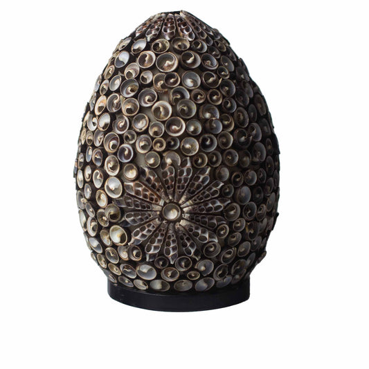 Boho Schelpen Lamp – Chocolate Twist Ovaal | 20cm
