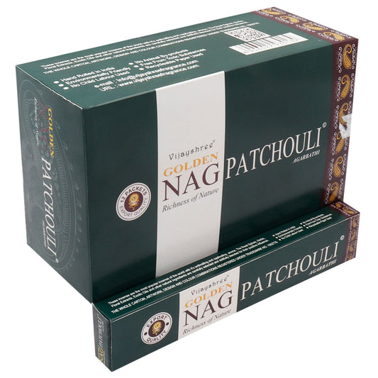 Golden Nag Wierookstokjes – Patchouli (15g)