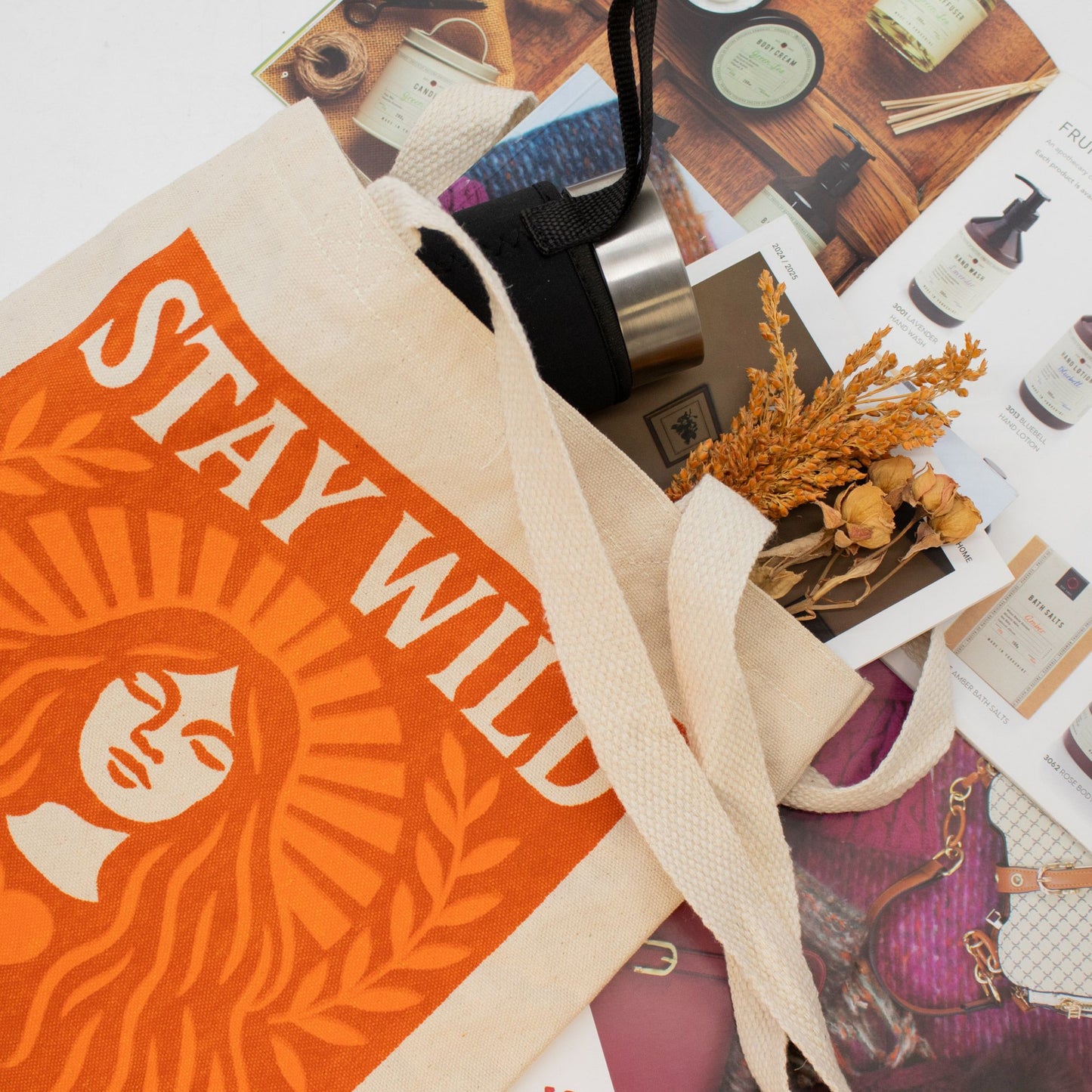Nomad Sari Iconic Toni Tote Bag – Stay Wild – Naturel 10oz