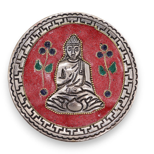 Boeddha Rood Decoratieve Wierookhouder 10cm