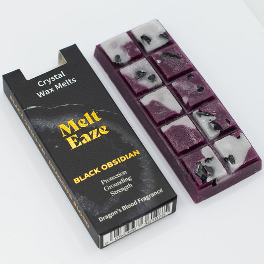 MeltEaze Obsidian Shield Wax Melts – Krachtige Huisgeur met Zwarte Obsidiaan | Soul Studio M
