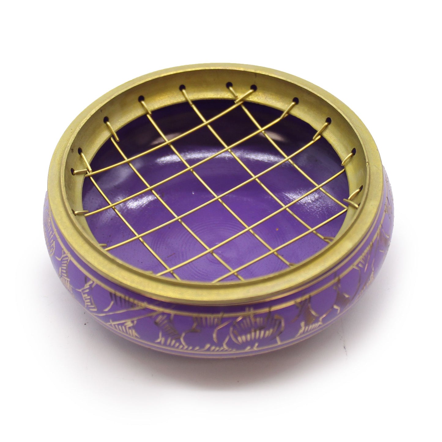 Chakra Houtskool Wierookpot - Kruinchakra (Violet)