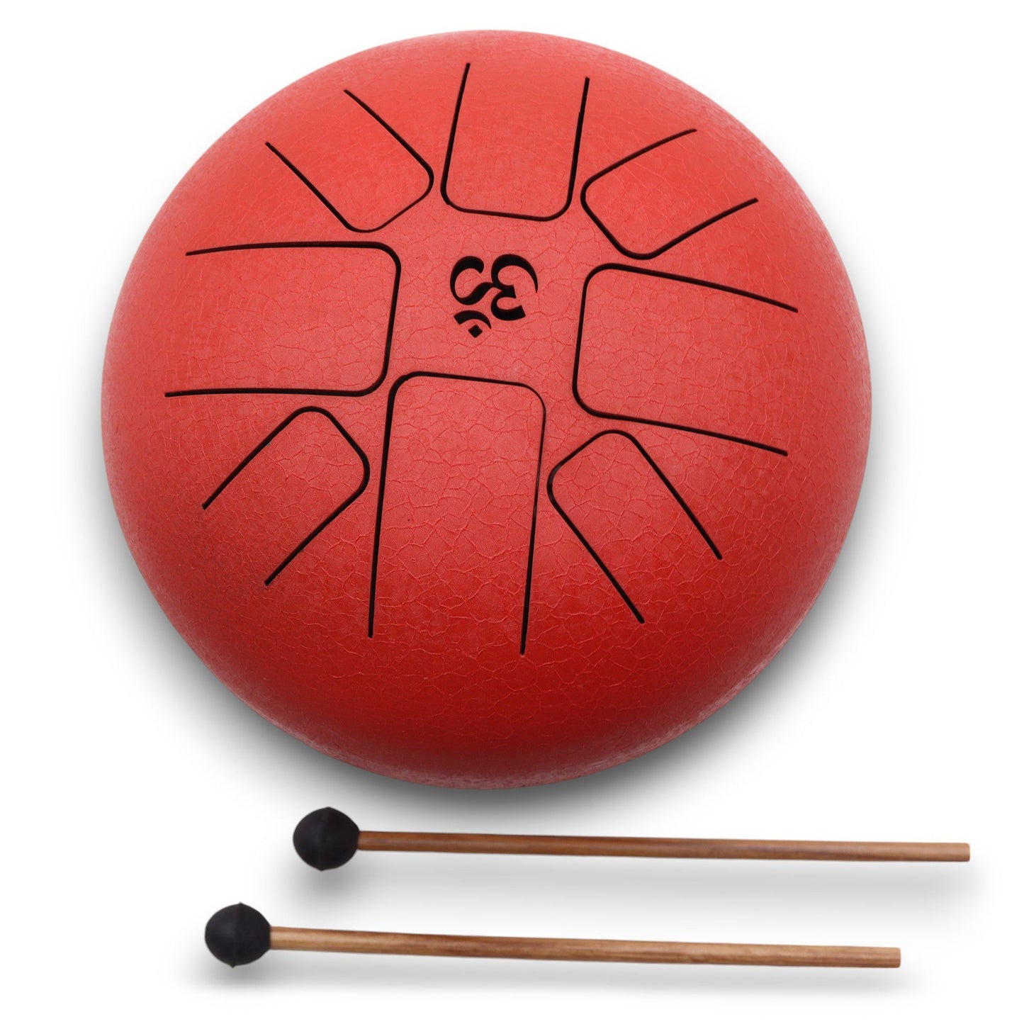 Medium Stalen Tongue Drum – Om Rood (22x16 cm)