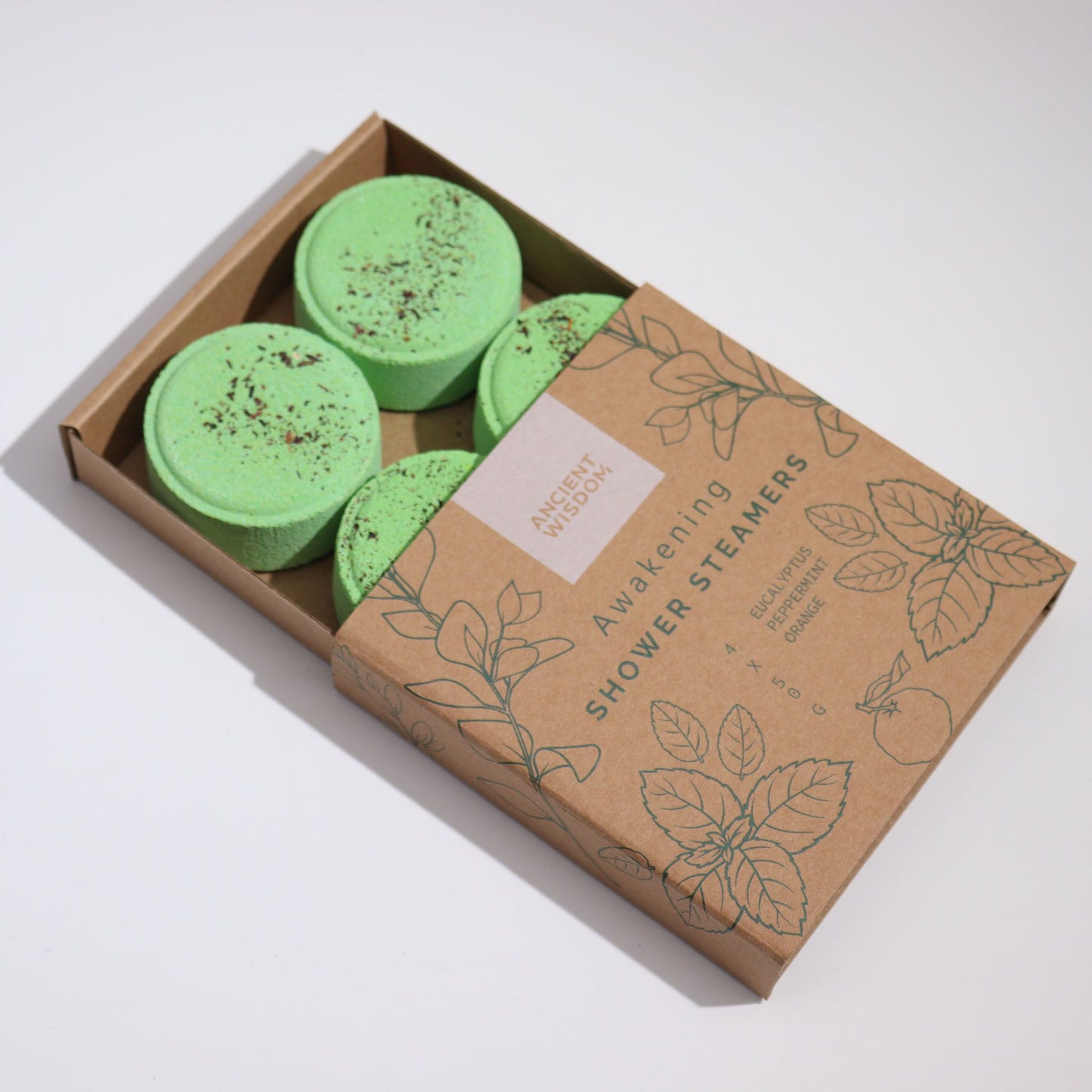 Zen Douchestoomers – Wellness Kwartet – Ontwaken (Groen) | 4 stuks