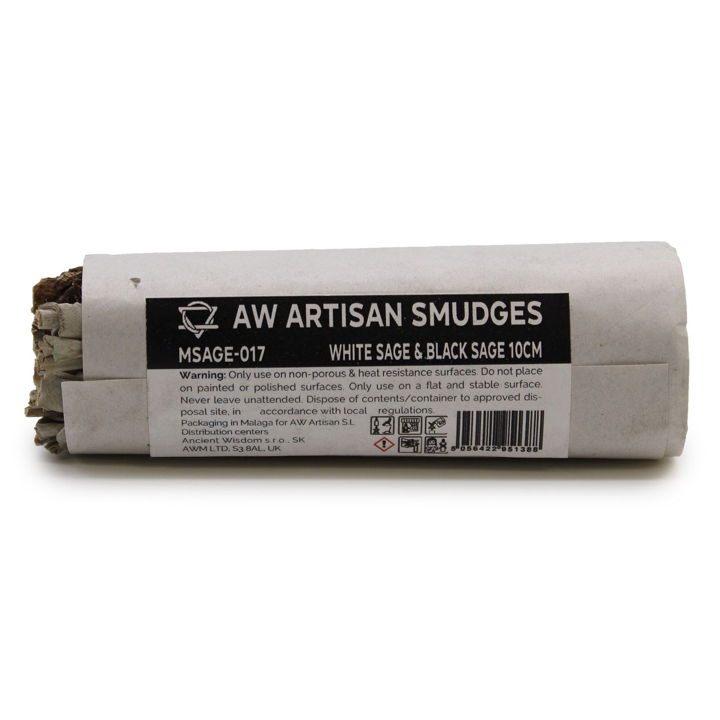 Smudge Stick - Witte Salie & Zwarte Salie 10cm