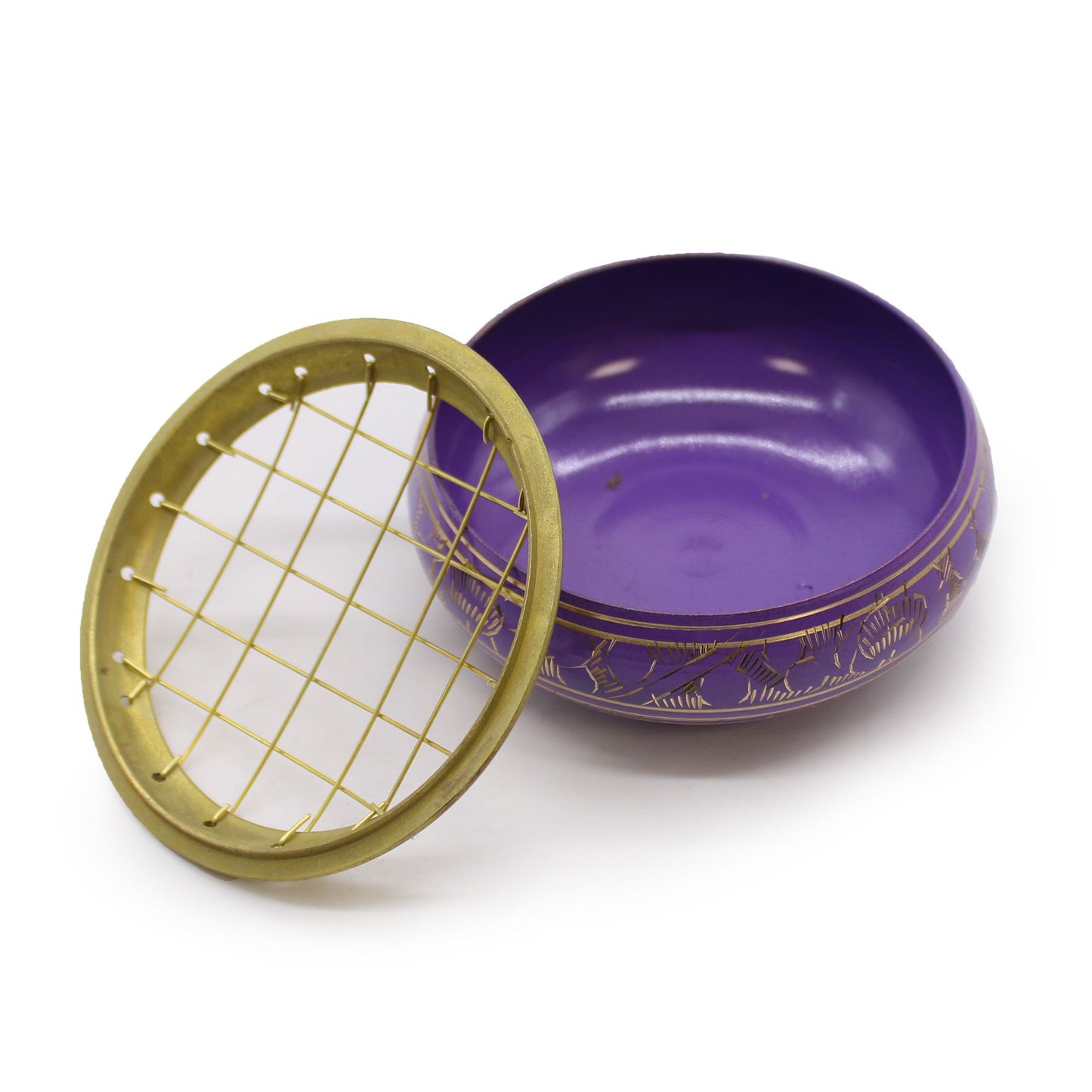Chakra Houtskool Wierookpot - Kruinchakra (Violet)