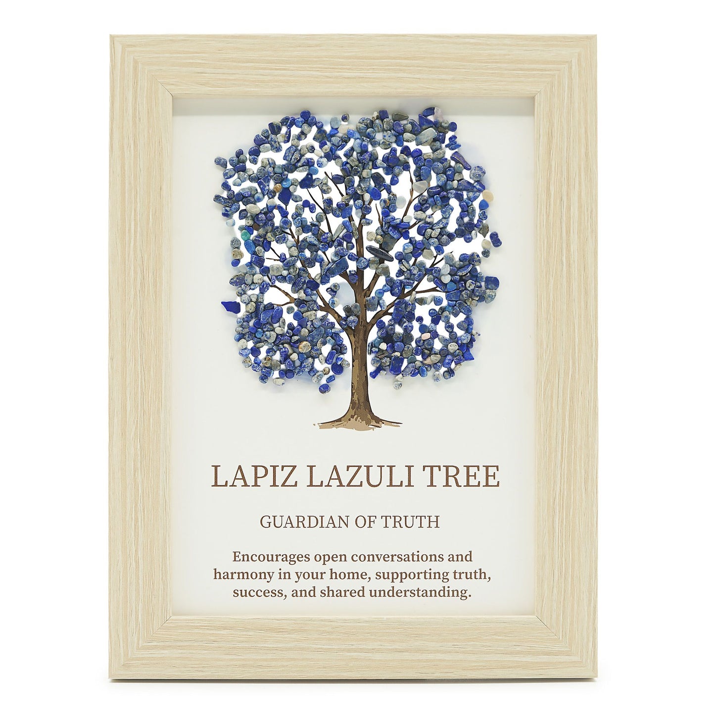 Edelsteenschilderij – Levensboom – Lapis Lazuli (20x14,7x1cm)