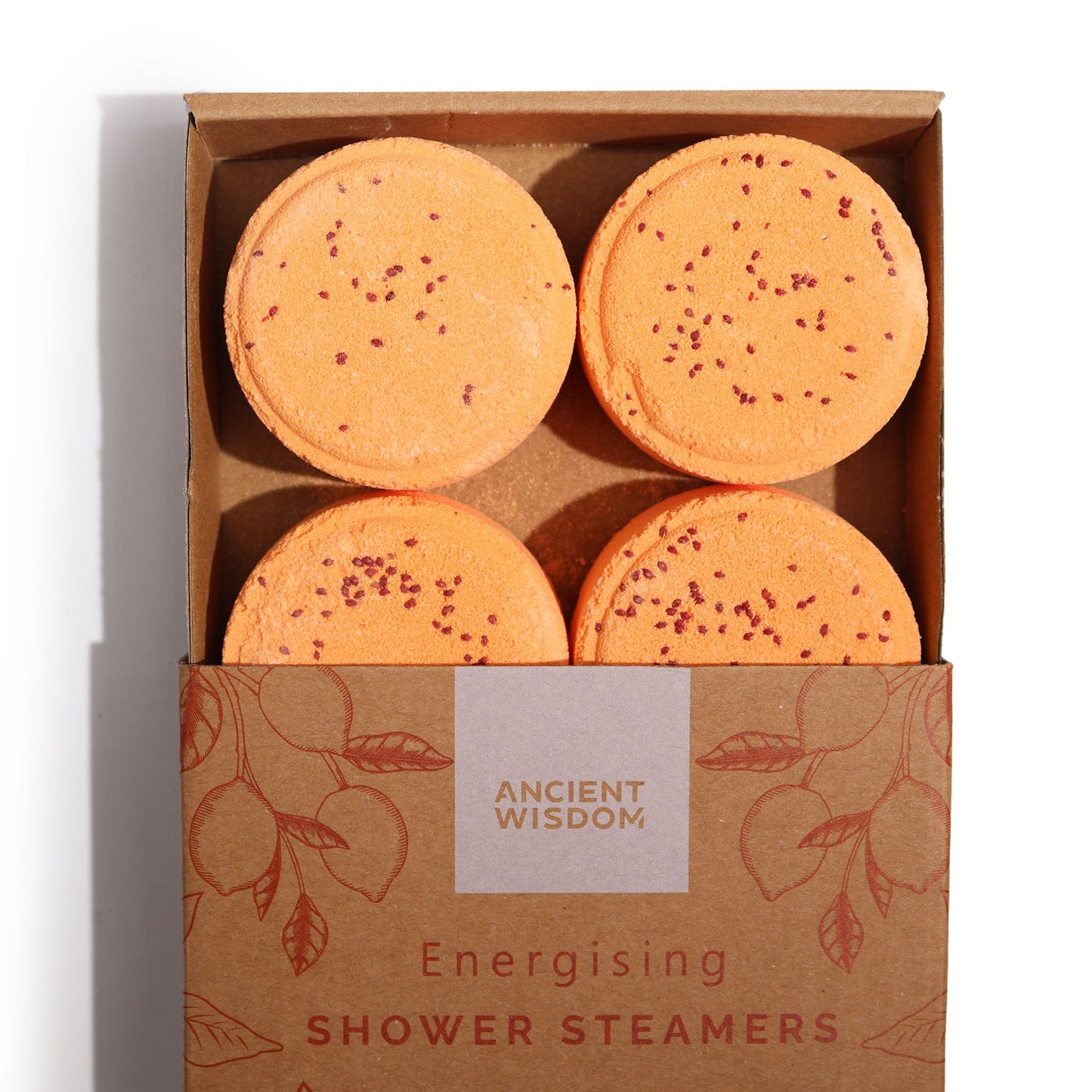 Zen Douchestoomers – Wellness Kwartet – Energiek (Oranje) | 4 stuks