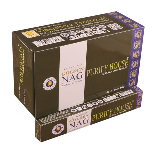 Golden Nag Wierookstokjes – Huis Zuiveren (15g)