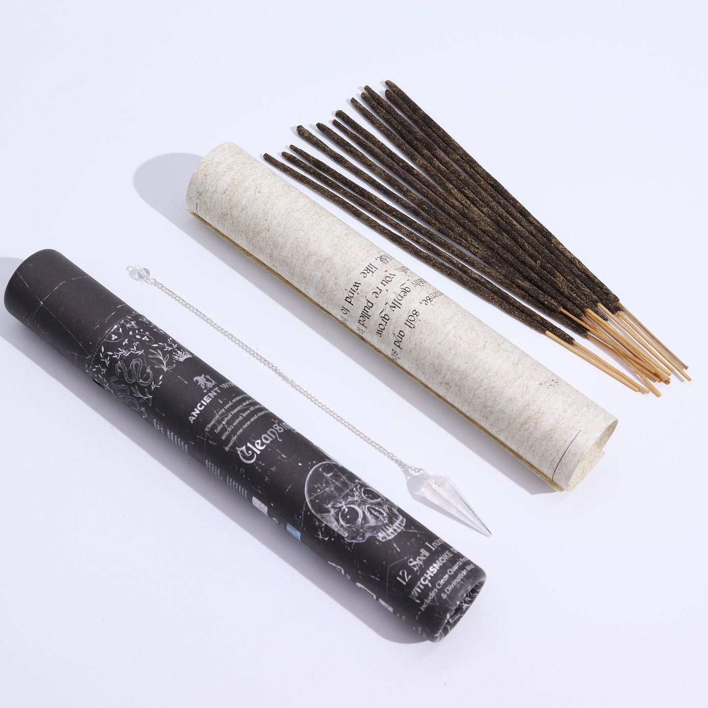 Ancient Witch Spell Wierook – Zuivering met Bergkristal Pendel