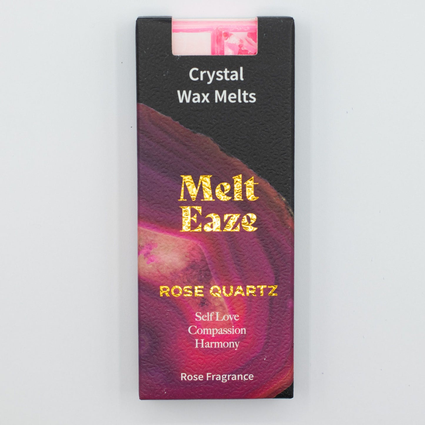 MeltEaze Rose Quartz Love Wax Melts – Romantische Huisgeur met Rozenkwarts | Soul Studio M
