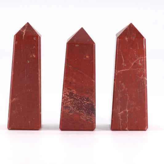 Edelstenen Obelisk – Rode Jaspis – ca. 5cm