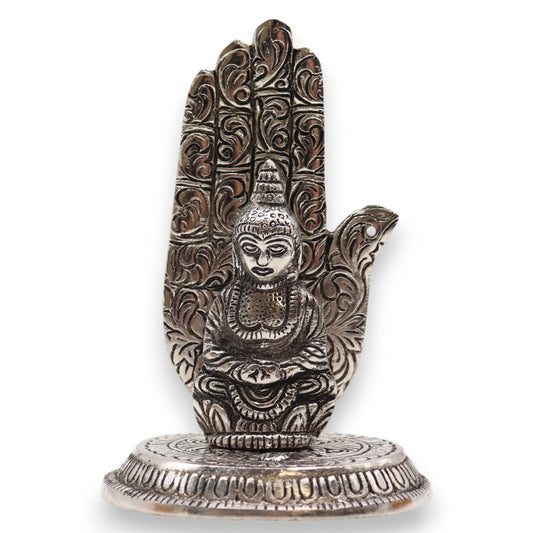 Gouden Aluminium 7 Chakra Yoga Wierookhouder 12x12cm