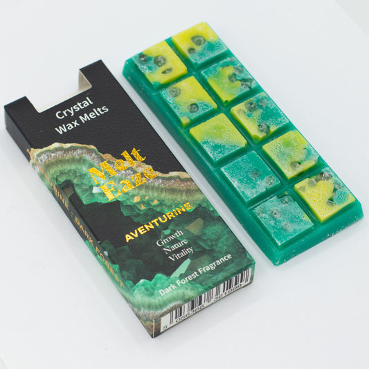 MeltEaze Emerald Forest Wax Melts – Natuurlijke Huisgeur met Aventurijn | Soul Studio M
