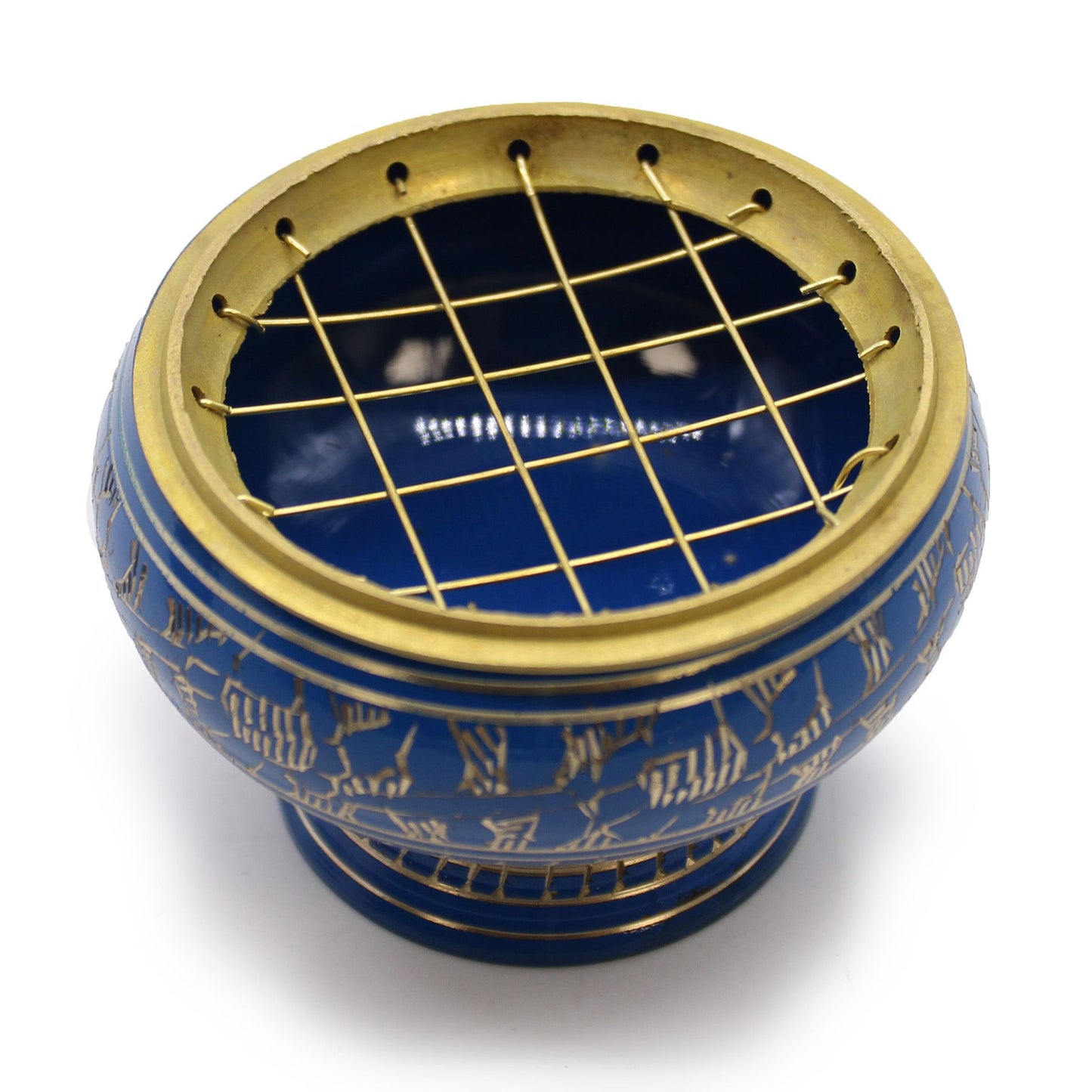 Hoge Chakra Houtskool Wierookpot - Derde Oogchakra (Indigo)