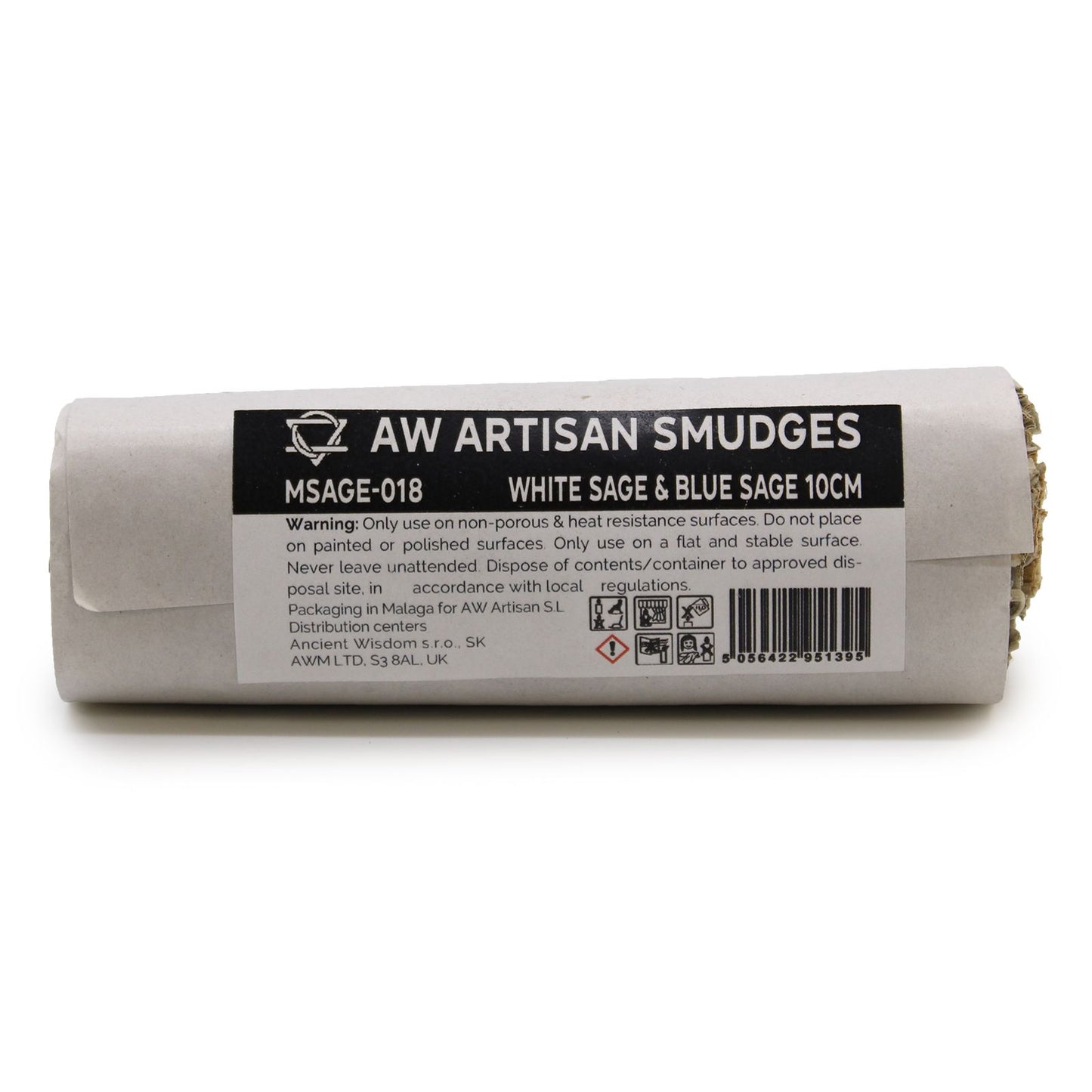 Smudge Stick - Witte Salie & Blauwe Salie 10cm