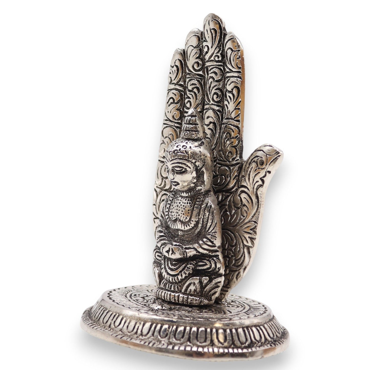 Gouden Aluminium 7 Chakra Yoga Wierookhouder 12x12cm