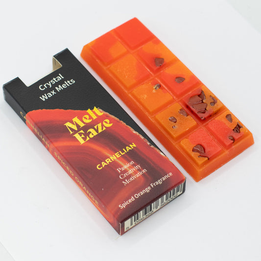 MeltEaze Carnelian Fire Wax Melts – Warme Huisgeur met Carneool | Soul Studio M