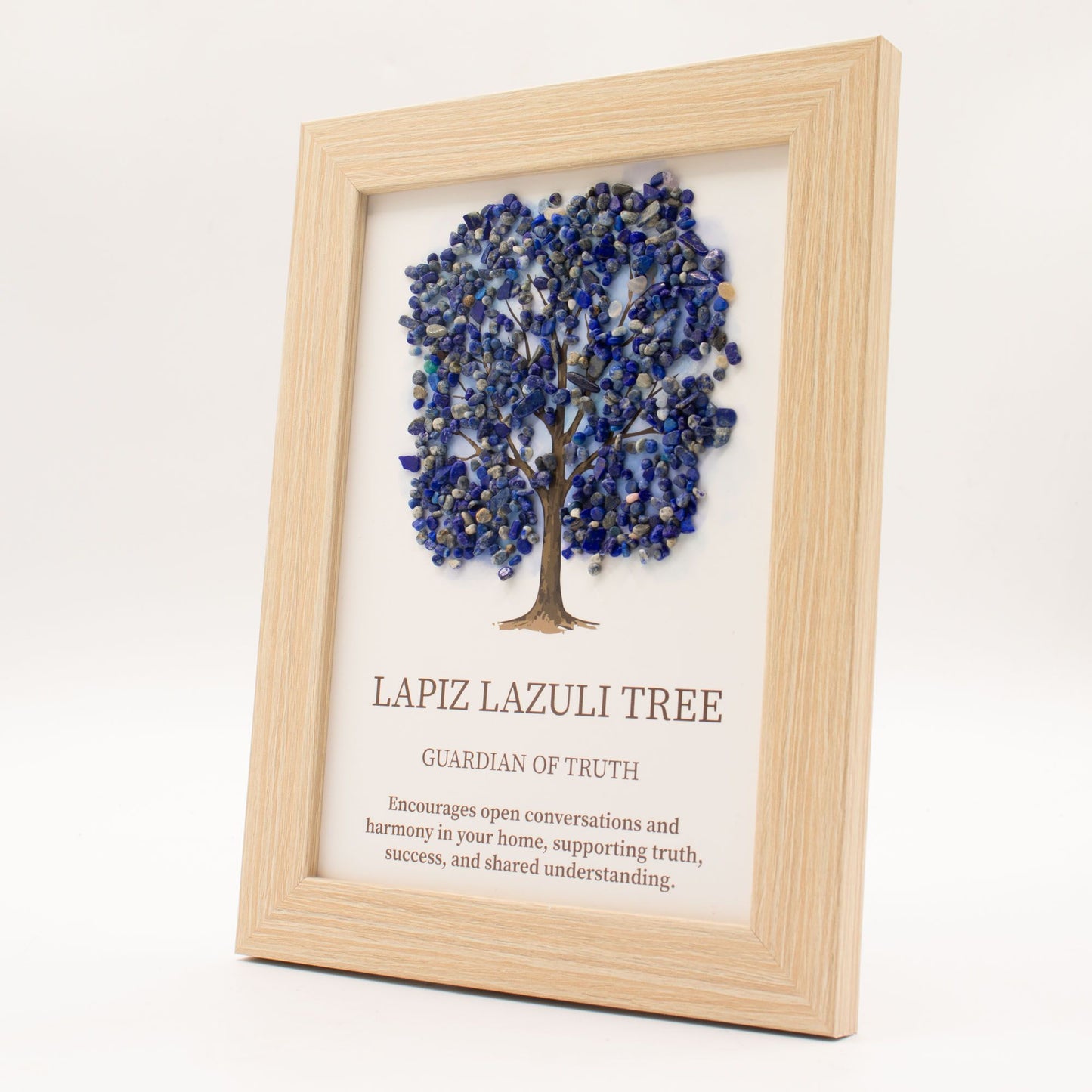 Edelsteenschilderij – Levensboom – Lapis Lazuli (20x14,7x1cm)