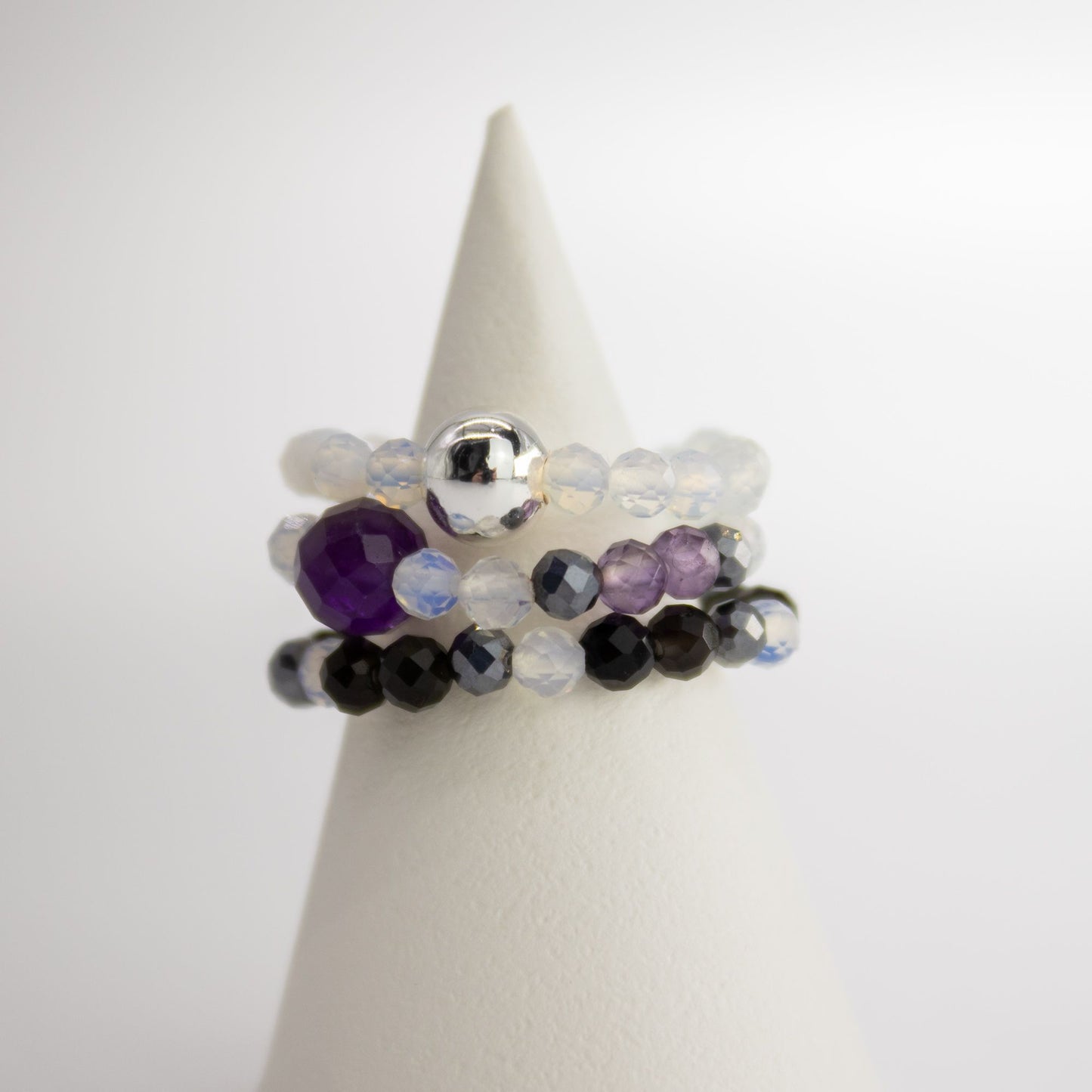 Nymph Spirit Edelstenen Ringset - Volle Maan