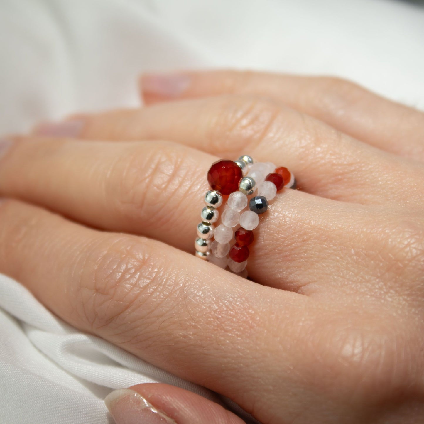 Nymph Spirit Edelstenen Ringset - Liefde & Vlam