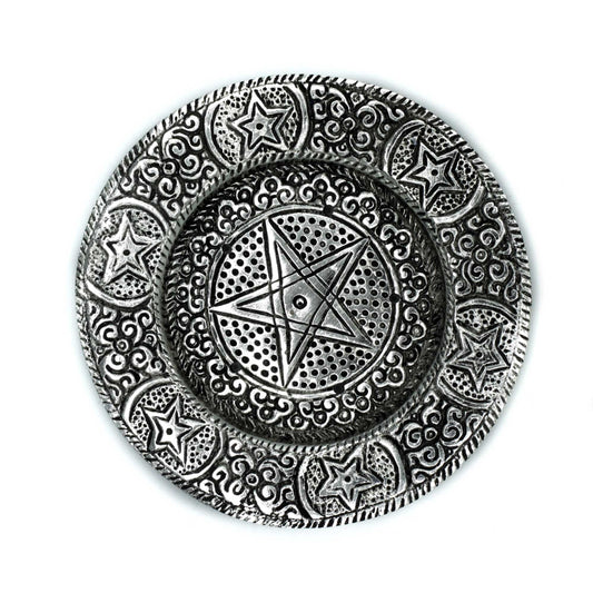 Gepolijst Aluminium Pentagram Wierookhouder 11,5cm