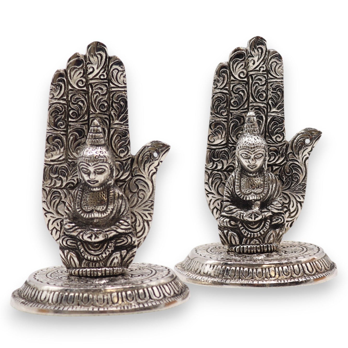Gouden Aluminium 7 Chakra Yoga Wierookhouder 12x12cm
