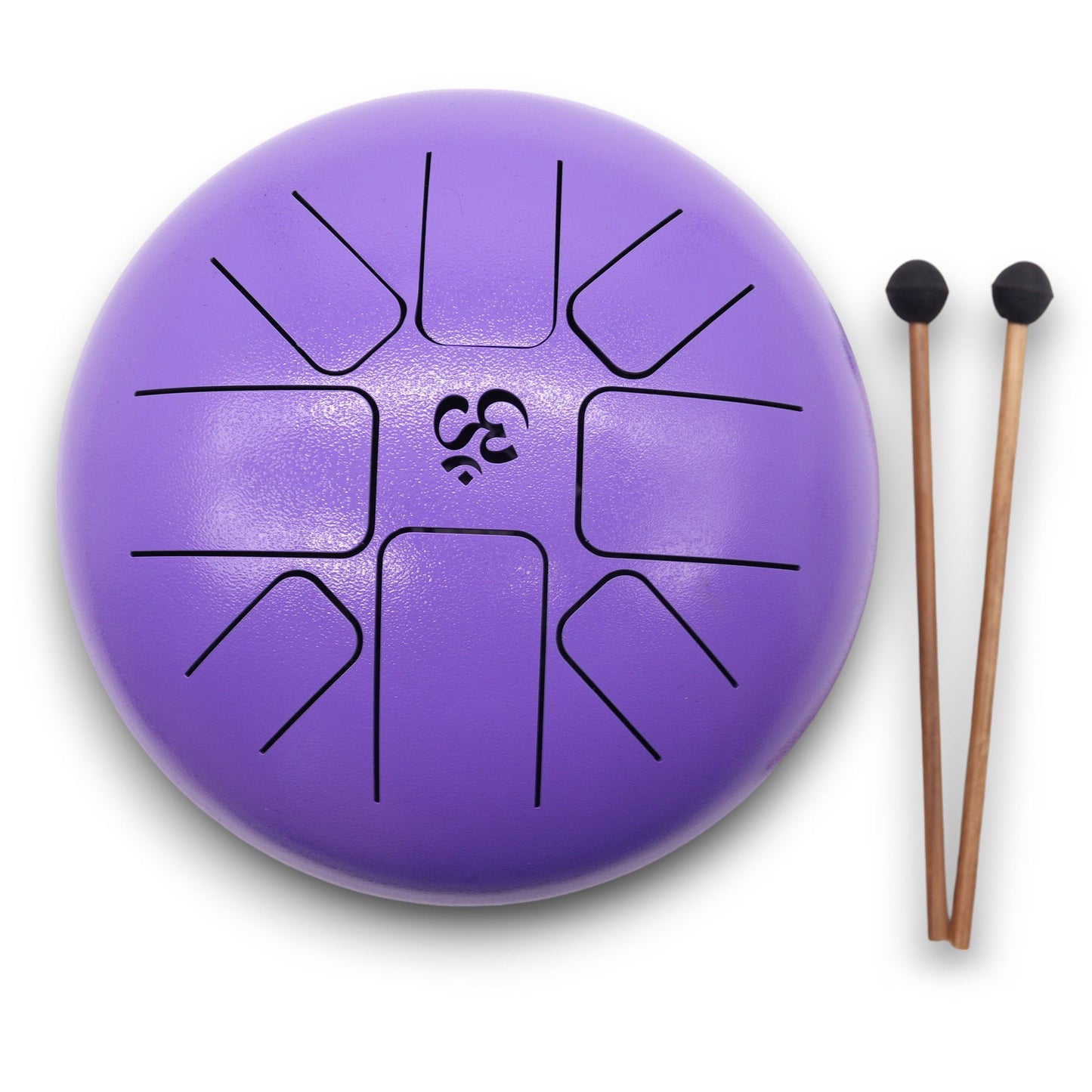Medium Stalen Tongue Drum – Om Violet (22x16 cm)