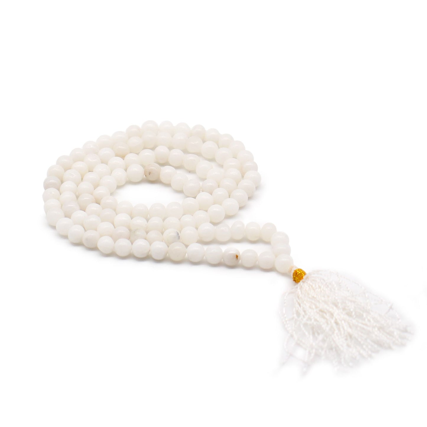 Mala Ketting Witte Kwarts – 108 kralen