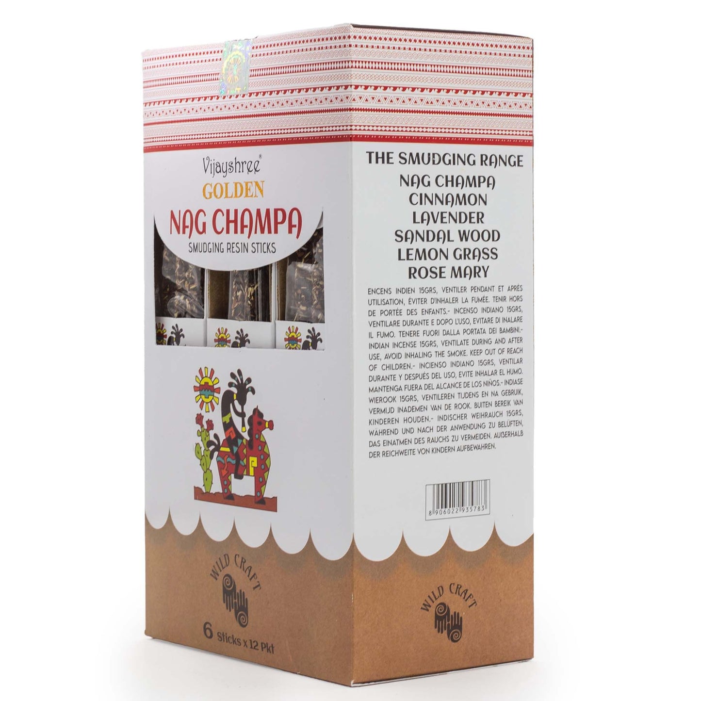 Golden Nag Champa Smudging Harsstaafjes – 30g (6 stuks)