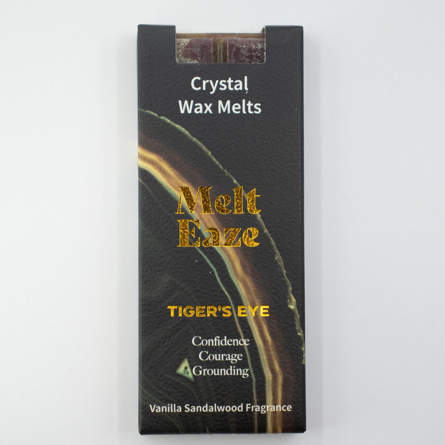 MeltEaze Tiger Eye Strength Wax Melts – Warme Huisgeur met Tijgeroog | Soul Studio M