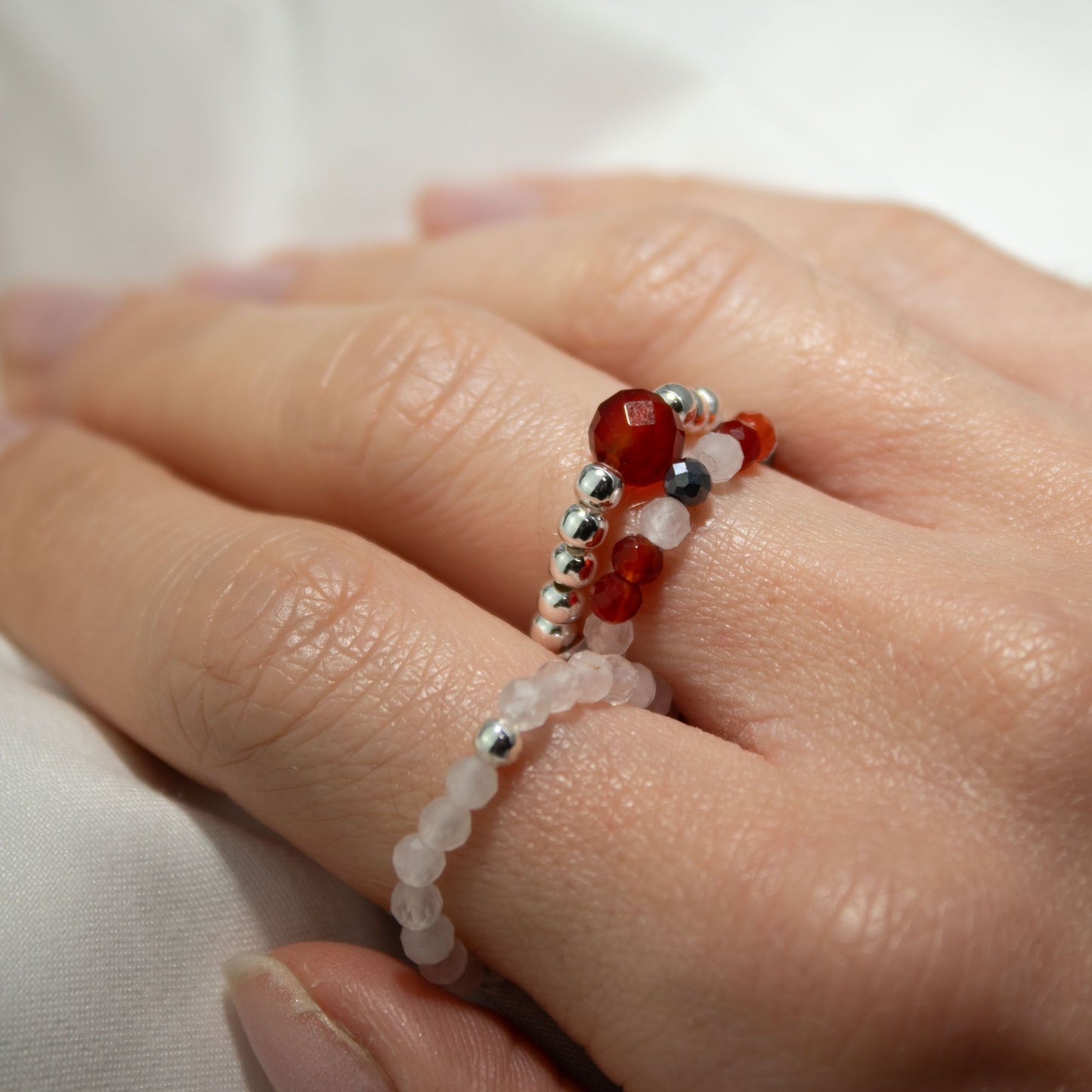 Nymph Spirit Edelstenen Ringset - Liefde & Vlam