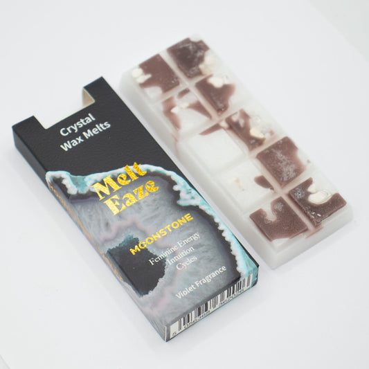 MeltEaze Moonstone Glow Wax Melts – Zachte Huisgeur met Maansteen | Soul Studio M