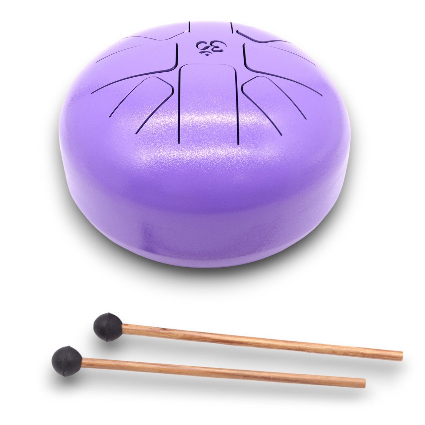 Medium Stalen Tongue Drum – Om Violet (22x16 cm)