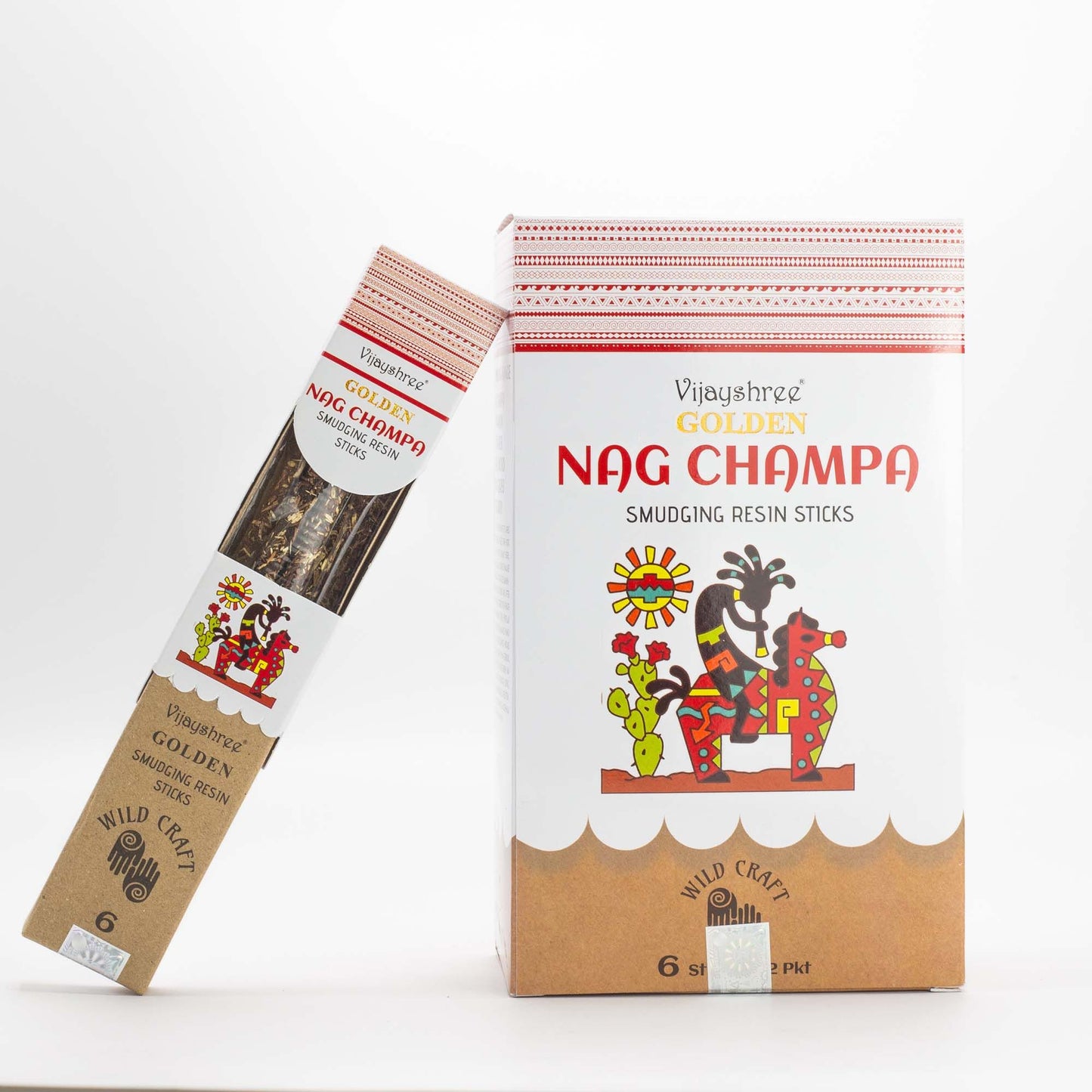Golden Nag Champa Smudging Harsstaafjes – 30g (6 stuks)