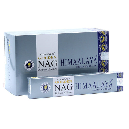 Golden Nag Wierookstokjes – Himalaya (15g)