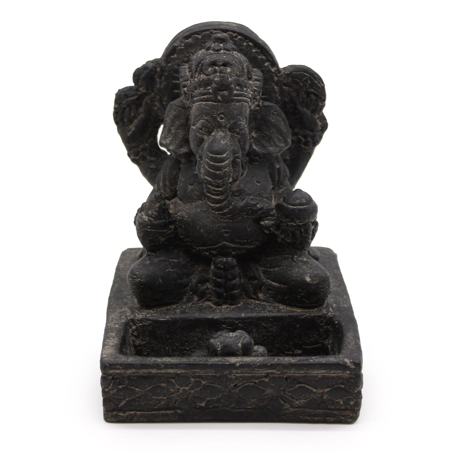 Ganesha Fengshui Wierookhouder – Antiek Zwart