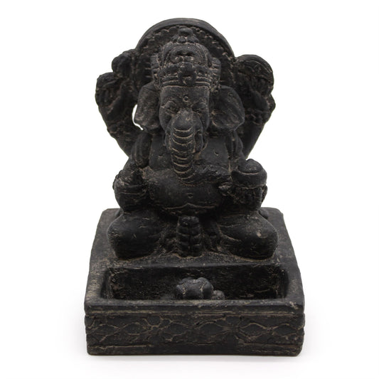 Ganesha Fengshui Wierookhouder – Antiek Zwart