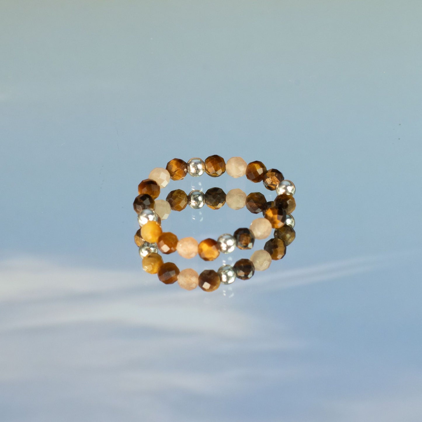 Nymph Spirit Edelstenen Ringset - Zee Zonsondergang