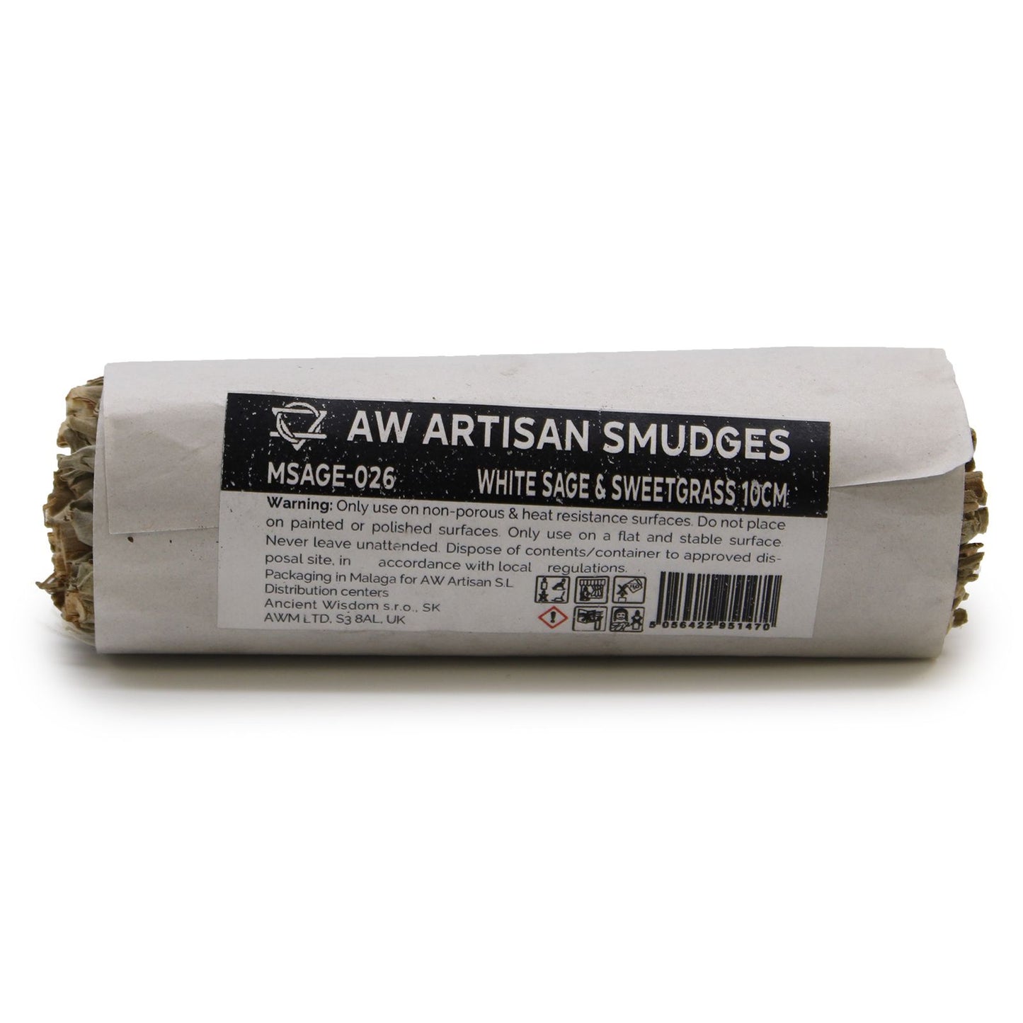 Smudge Stick - Witte Salie & Zoet Gras 10cm