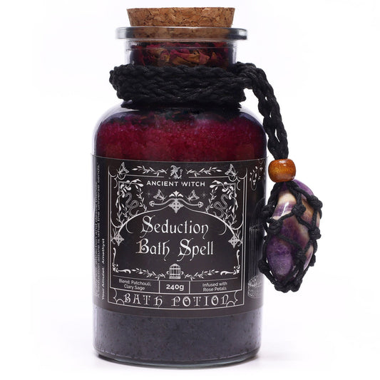 Ancient Witch Bath Spell Potion – Seduction | Verleiding met Amethist Amulet