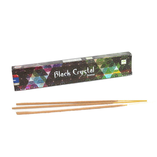 Satya Black Crystal Wierookstokjes – 15g