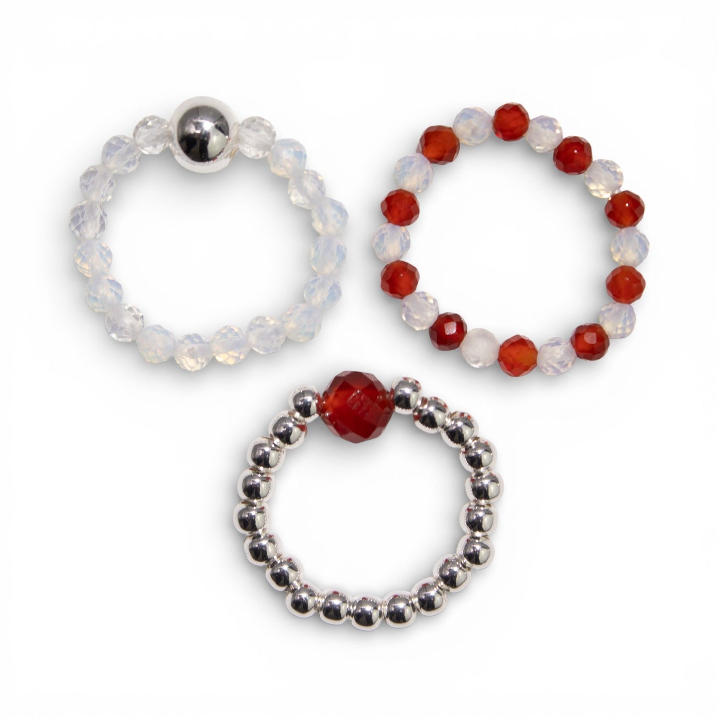 Nymph Spirit Edelstenen Ringset - Bloedmaan